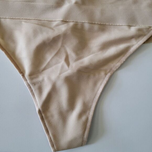 Maidenform Shapewear 2-Pack Tummy Control Thong Panties Light Beige Large NEW - Picture 11 of 16
